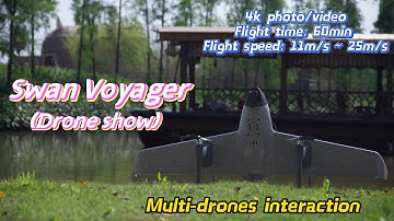 "Witness the Future of Entertainment with Our VTOL Drone Performances!"-Drone Show HEQ| SWAN Voyager