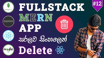 MERN Stack CRUD App Tutorial 🚀 #12 - Deleting Data with ReactJS | MongoDB, Express, React, Node.js
