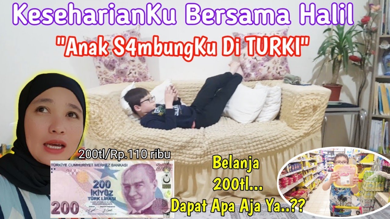 KeseharianKu Bersama Anak Suami.belanja 100 ribu di luar negeri dapat apa aja?