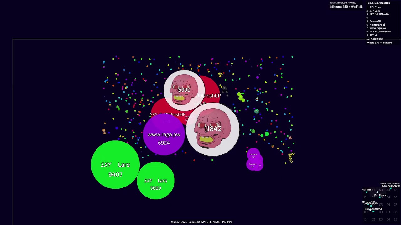 Agar.io Raga Mode (why all have lowskill?)