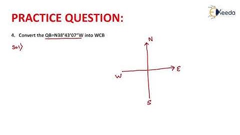 4th Numerical of QB | Compass Surveying | Geomatics Engineering - GATE