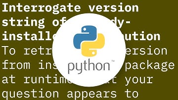 How can I get the version defined in setup.py (setuptools) in my package?