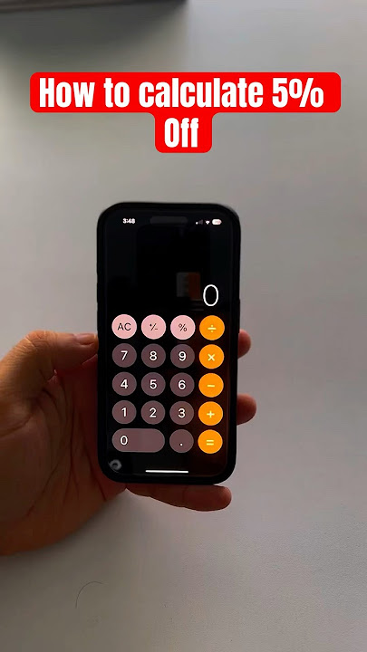 Easiest way to calculate 5% off a price #shorts #calculator #fypシ゚viral #fyp