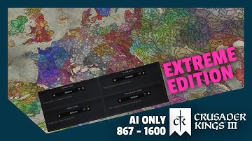 EXTREME EDITION!!!! | Crusader Kings 3 | 867 Ai Only Time lapse