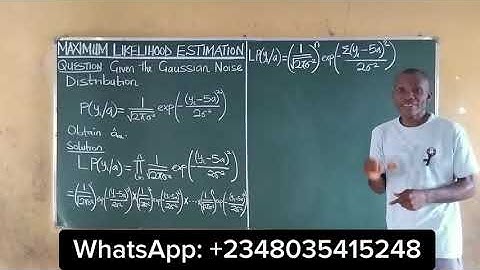 Maximum Likelihood Estimation | Gaussian Distribution (question on finding an estimate "a")