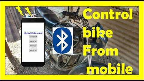 how to start bike with mobile using arduino  in hindi