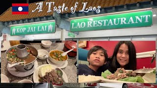 Lao Food at Kop Jai Lai Lao Restaurant 🇱🇦 ອາຫານລາວ #lao #laofood