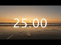 25 minute pomodoro timer  relaxing sunrise timer