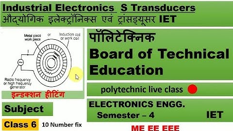 Polytechnic (IET) Class industrial Electronics s Transducer Live induction heating class वीडियो