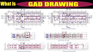 GAD Drawing Reading Difference Between Architectural And Structural Drawing #gad #civilengineering