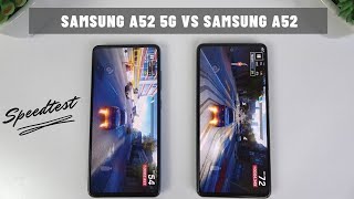 Samsung A52 5G vs Samsung A52 | Snapdragon 750G vs Snapdragon 720G Speedtest, Camera Comparison
