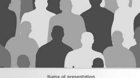 Abstract People PowerPoint Template by PoweredTemplate.com