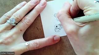 Zentangle (R) Explore with Esther Piszczek, CZT: Hearts-A-Flutter, Lesley Goldberg, CZT