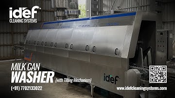 Can Washer, Milk Can Washer, Can Conveyor, Milk Can Cleaning, Can Lid Washer, Crate Washer