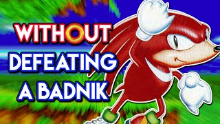 Can You Beat Sonic 3 & Knuckles WITHOUT Defeating a Badnik?! (Knuckles Route)