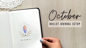 Calm and Minimal Bullet Journal Setup for Beginners✨ | October Plan With Me