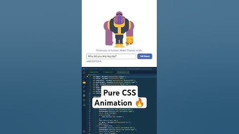Make Thanos Smile CAPTCHA CSS Animation