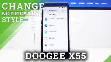 How to Manage Notifications Settings in DOOGEE X55 – Change Notifications Settings