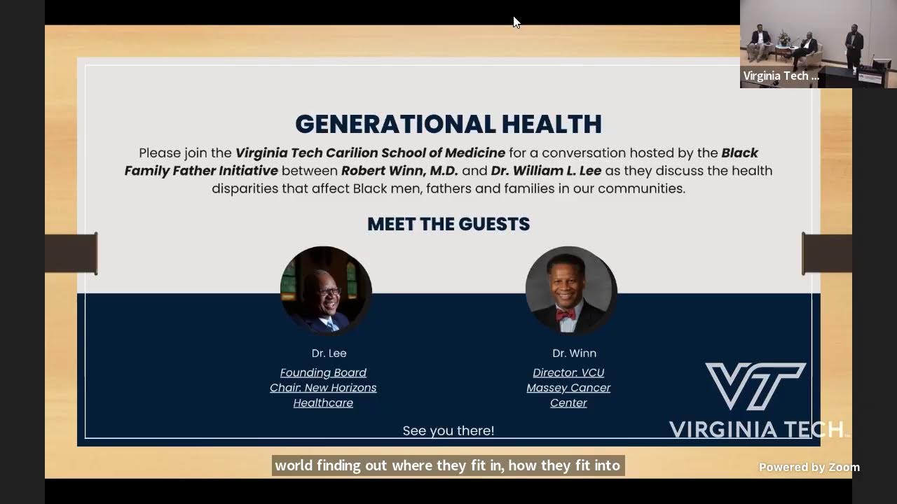 Generational Health: An Intimate Conversation on Black Men and Health Disparities