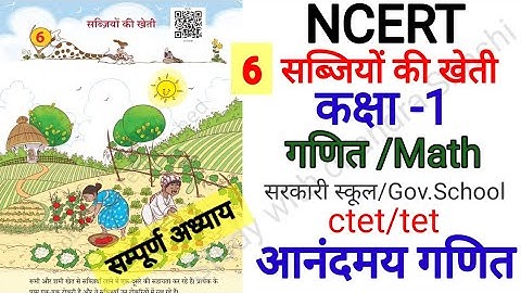 NCERT|सब्जियों की खेती | अध्याय -6|आनंदमय गणित|कक्षा -1|Sabjiyon ki kheti | joyful math |chap 6|ctet