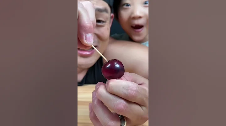 More popping grape jellies! this one was cool 🍬🍅asmr #shorts