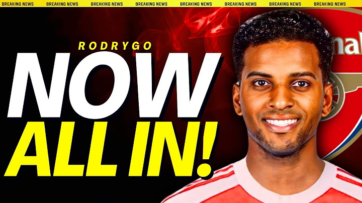 Rodrygo to Arsenal ALL IN