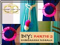 DIY: COMMENT FABRIQUER DES EMBRASSES RIDEAUX avec du CARTON, des POMPONS? 2 ASTUCES