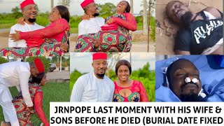 Jrnpope wife finally speaks (buriål date & last moments with her husband 😭💔)