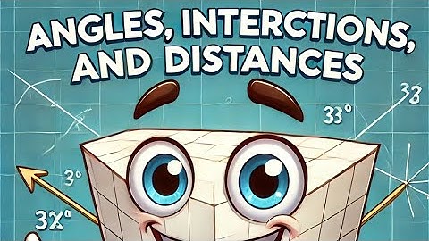 VCE Specialist Maths 3&4: Angles, Distances and Intersections (Lect. 29/95)