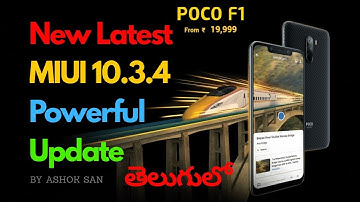 POCO F1 gets New MIUI 10.3.4 Global Stable Update - Game Turbo, 4K Recording at 60 FPS Telugu lo