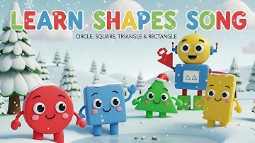 Learn Shapes Song for Kids | Circle, Square, Triangle & Rectangle | Educational Nursery Rhymes