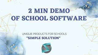 2024 BEST SCHOOL SOFWTARE | 2 MINUTE SCHOOL SOFTWARE DEMO | SCHOOL ERP | LATEST SCHOOL SOFWTARE screenshot 1