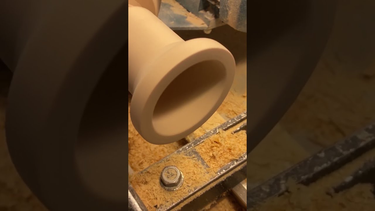 Turning a wooden tribute to Poul Henningsen in 60 seconds! A pinwood PH lamp.