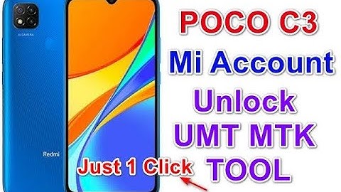 #Redmi Poco C3 Mi Account Remove By UMT MTK Tool  poco c3 Frp Unlock 🔓 by Umt by chandu mogili