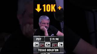 ALL IN with Bottom Pair vs. Flush #Shorts #Poker