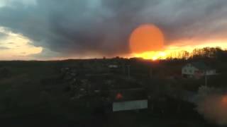 Rainy dusk flight