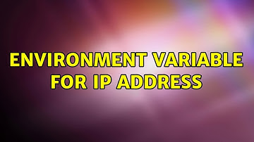 Environment variable for ip address