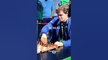 Magnus arrives late again #chess #magnuscarlsen
