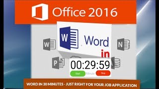 Word Tutorial: Learn Word in 30 Minutes - Just Right for your Job Application