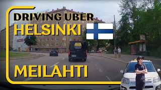 Driving from Pitajanmaki to Meilahti, Helsinki.