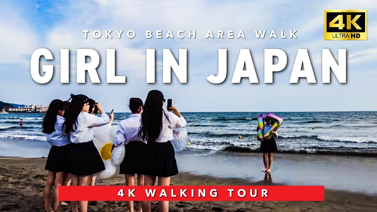 [🇯🇵 Japan💖] Japanese Girls with Sunset Enoshima Beach Walk ASMR
