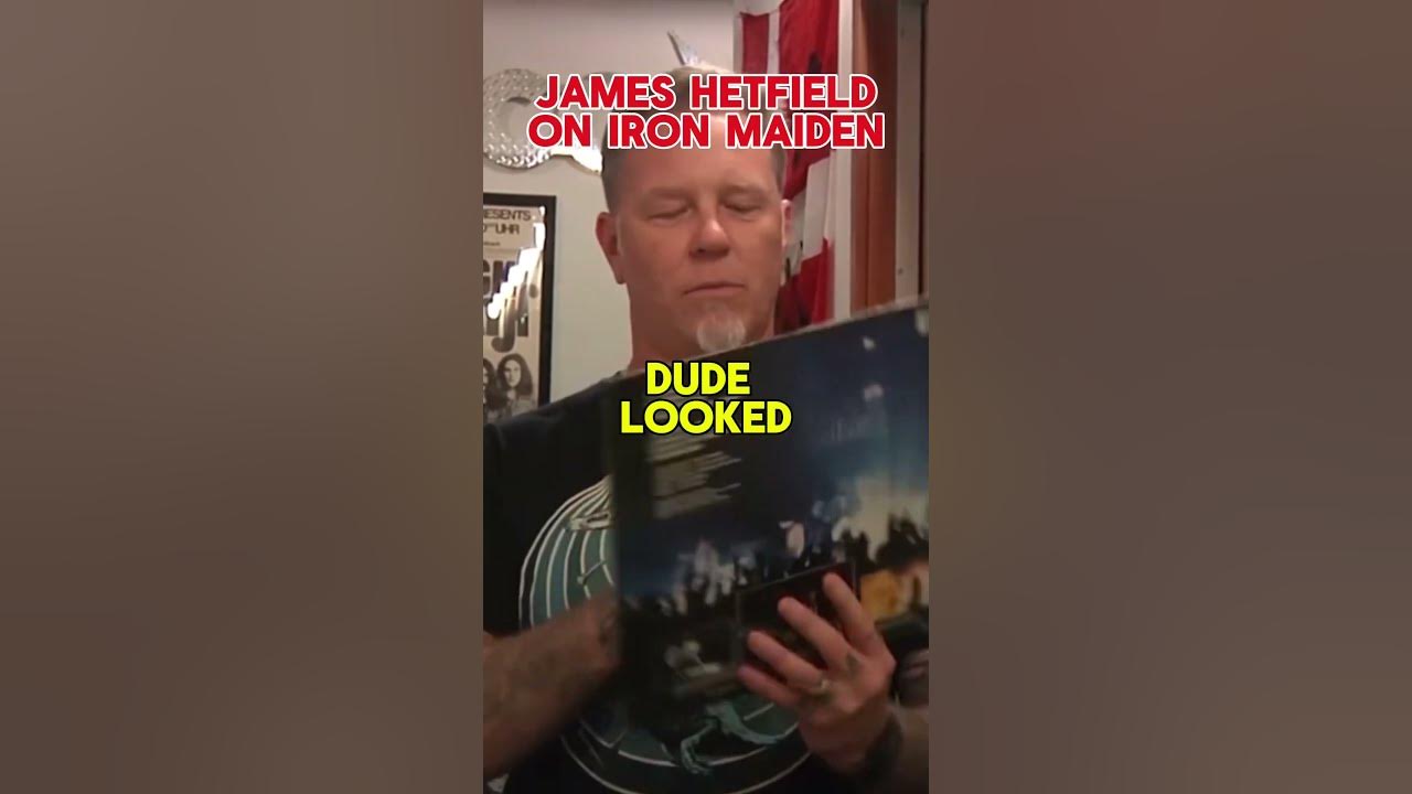 JAMES HETFIELD FROM METALLICA ON IRON MAIDENS DEBUT RECORD #metallica #ironmaiden #records #metal