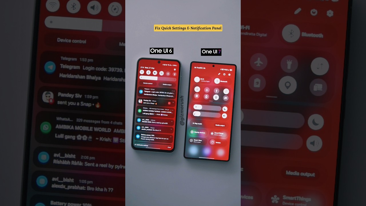 Fix Quick Settings & Notification Panel On Samsung One UI 7