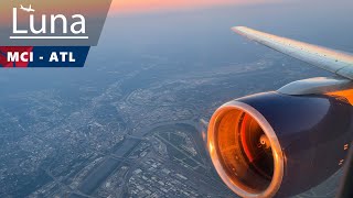 Delta Airlines Boeing 757-200 Flight From Kansas City to Atlanta