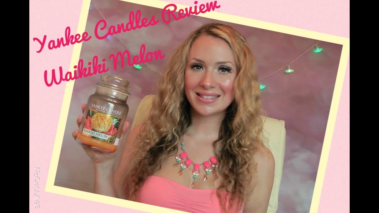 Yankee Candle Review - Waikiki Melon - large jar fruit collection scented candle review