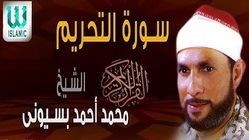 سورة التحريم الشيخ محمد احمد بسيونى