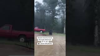 Severe storms move through Arkansas on August 17th leaving 50 000 without power