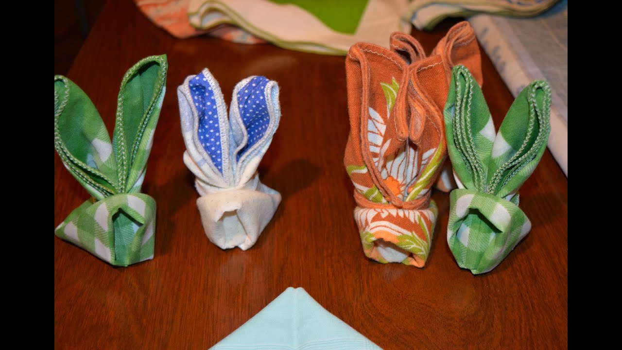 Tutorial Come Piegare Un Tovagliolo A Coniglietto Ricette Che Passione