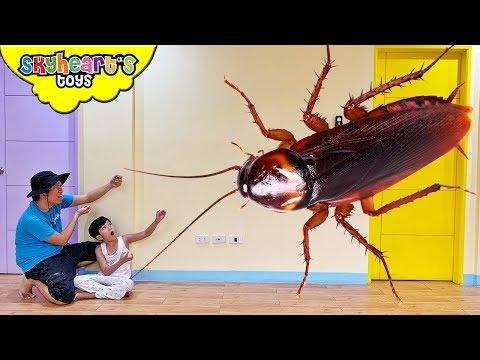 জায়ান্ট তেলাপোকা আক্রমণ!! "Skyheart খেলনা" বাচ্চাদের জন্য বড় পোকামাকড় ipis ant таракан