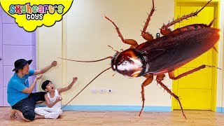 GIANT COCKROACH Attack!! 'Skyheart Toys' big insects for kids ipis ant таракан